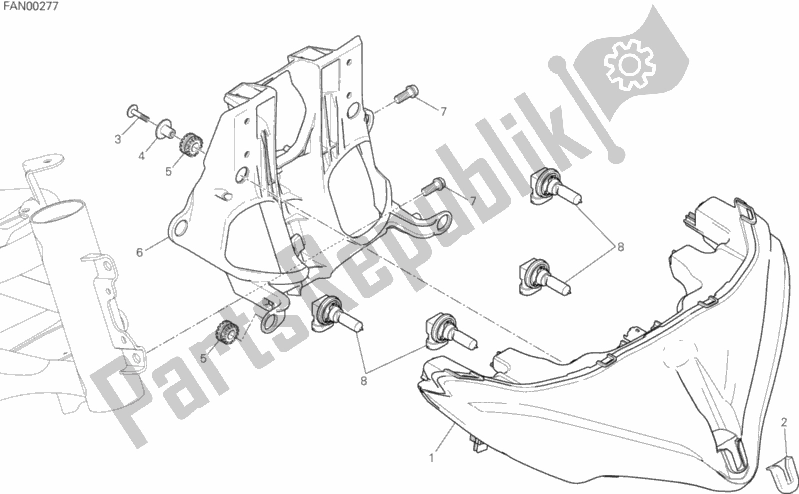 Toutes les pièces pour le Phare du Ducati Multistrada 1200 ABS 2016